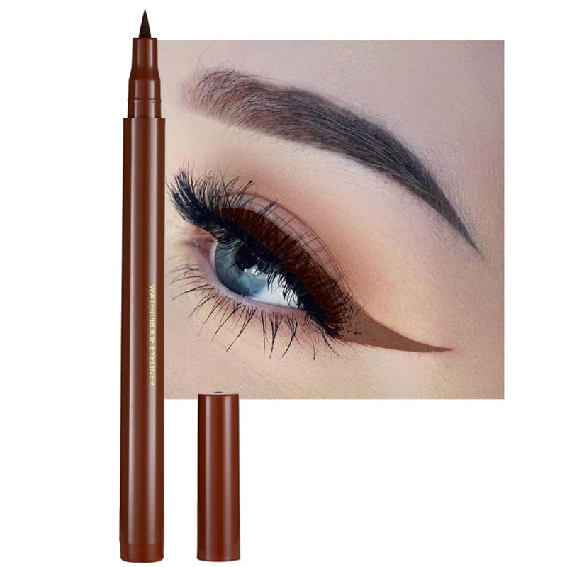Liquid Eyeliner Dark rown Eyeliner Liquid Longlasting Colored Eyeliners White Black Red Brown Green Purple Waterproof Highpigmented Colorful Eyeliners for Eye Makeup1PC Dark Brown